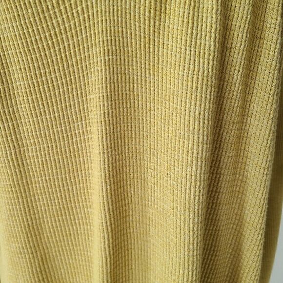 Anthropologie T. la Women's Waffle Knit Tunic Top Sz Medium Boho Relaxed Thermal - Picture 3 of 12